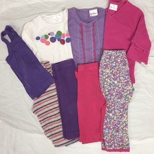 Hanna Andersson mixed coordinating lot. 8 pieces